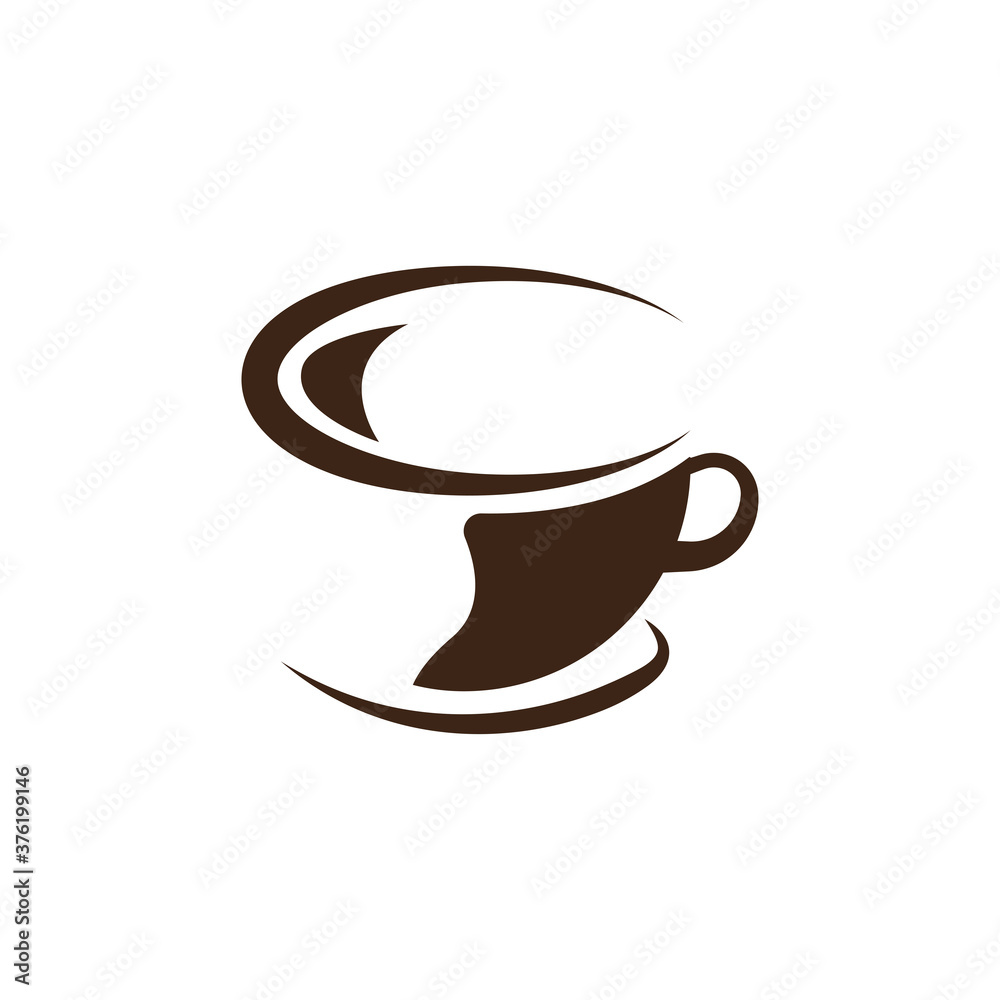 Obraz premium Coffee cup logo icon graphic. Design template vector