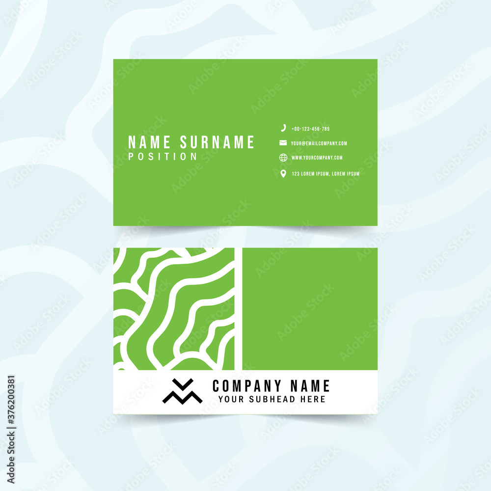 Modern Geometric Business Card