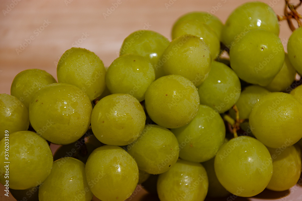 Uva rosada y uva blanca italiana fresca recién cosechada Uva rosada y uva blanca italiana fresca recién cosechada