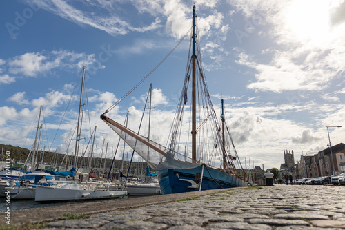 Fotografie Le Tante Fine, un des derniers dundee (bateau de pêche) avec une coque en chêne