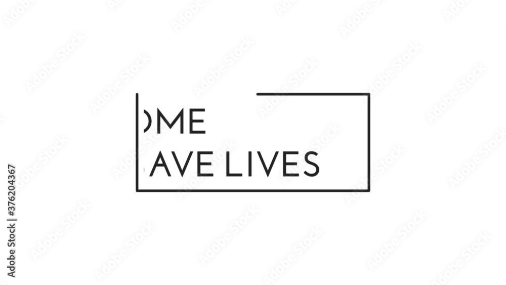 Stay home save lives with text effect isolated white background. Animated text effect. Letter and text effect Stay home save lives with text effect isolated white background. Animated text effect. Letter and text effect