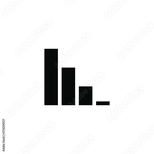 Growing bar graph Icon in trendy flat style vector illustration, graph icon. graph symbol for your web site design, logo, app, UI.