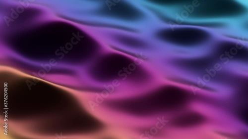 Wallpaper Mural Abstract 3d render, animation of a surface with waves, modern background design, 4k seamless looped video Torontodigital.ca