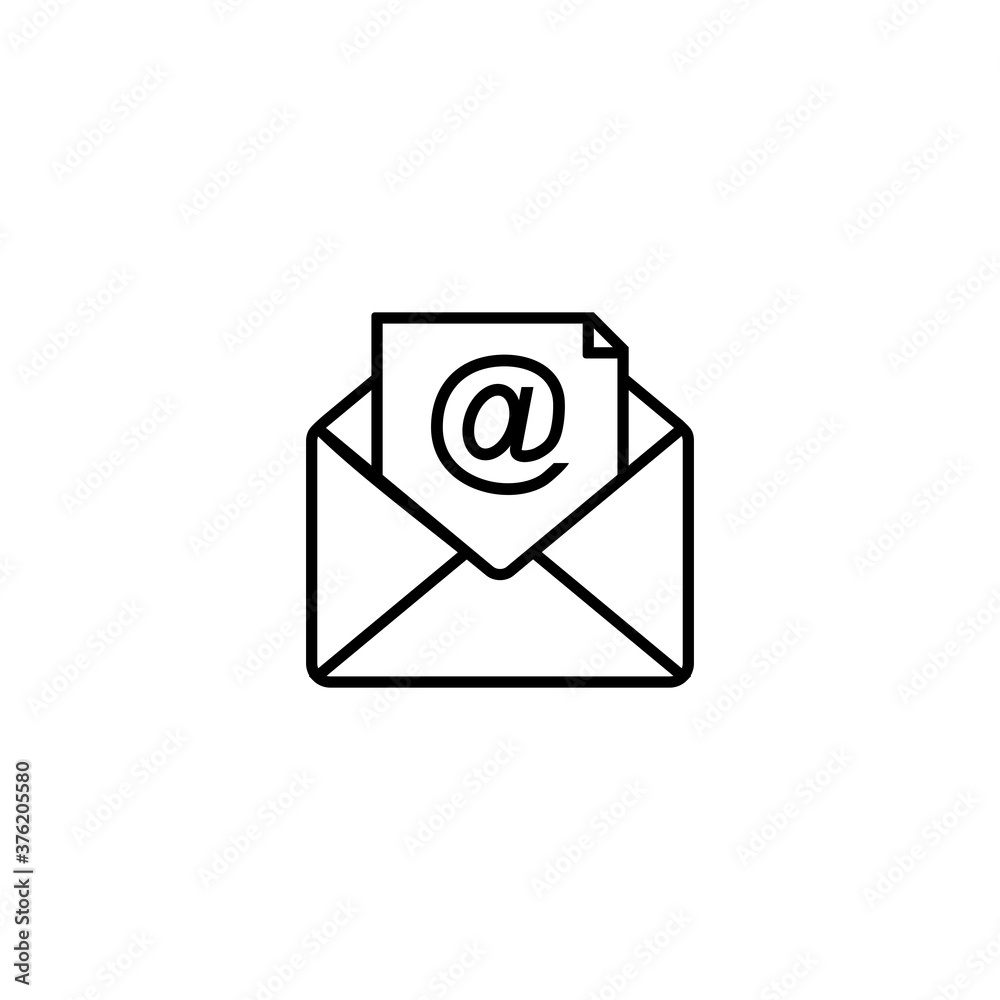 Mail Icon, Envelope Icon flat design Vector Mail Icon, Envelope Icon flat design Vector