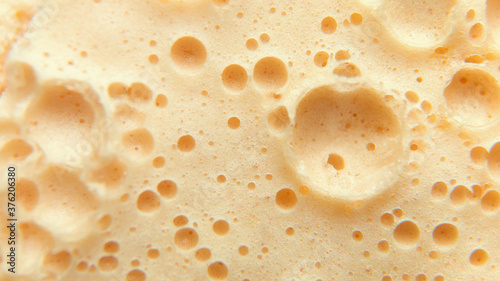 soft fresh sponge cake close up. macro