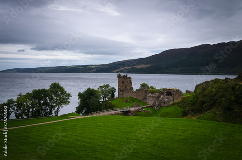 Urquhart Castle on the shores of Loch Ness in the Highland, Scotland