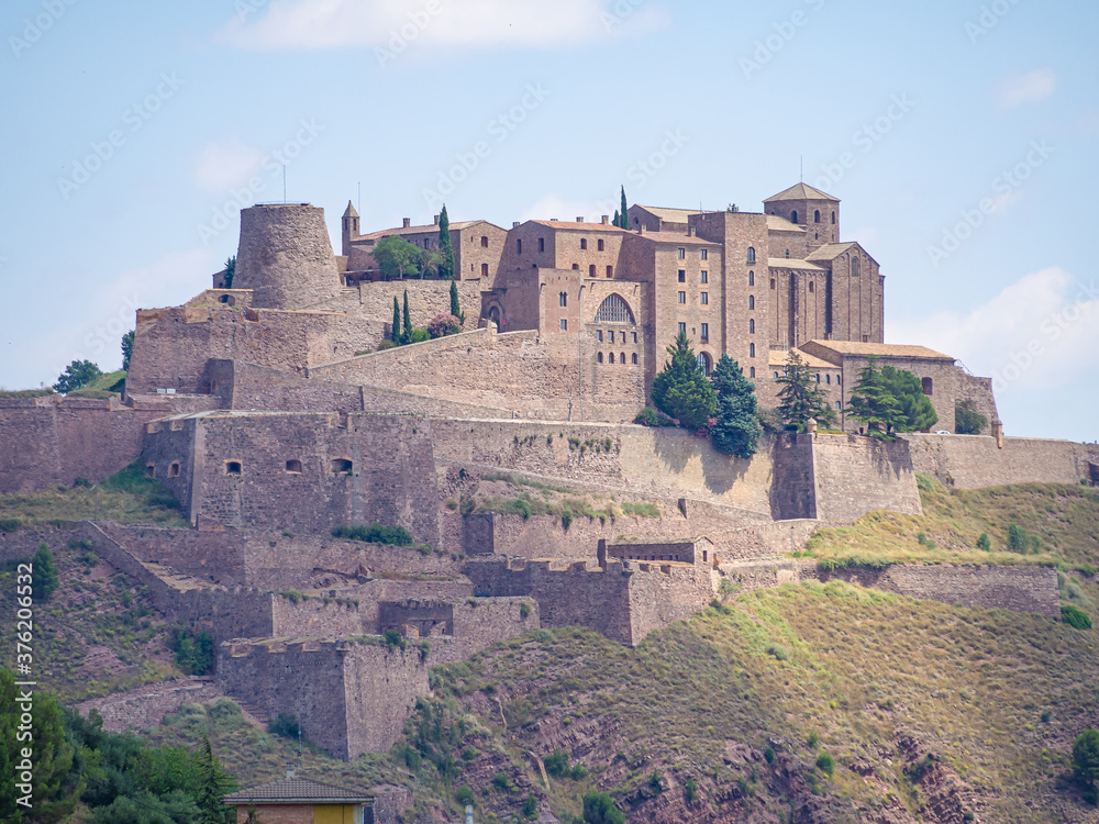 Castle of Cardona, Spain. Close up view. Romanesque and Gothic style. Castle of Cardona, Spain. Close up view. Romanesque and Gothic style.