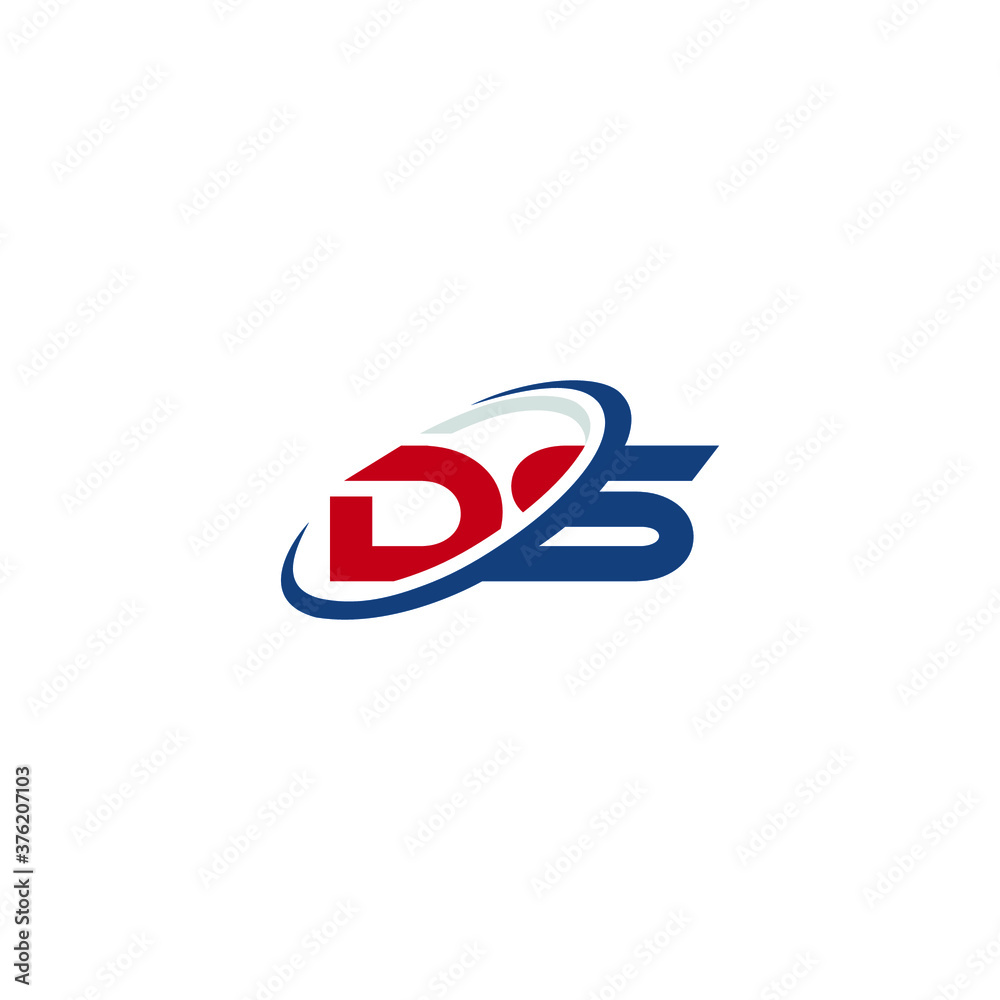 Fototapeta premium this is a creative and unique DS logo.
