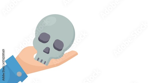 skull, death, ghost