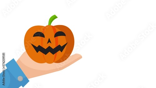 pumpkin jack,  halloween, bat