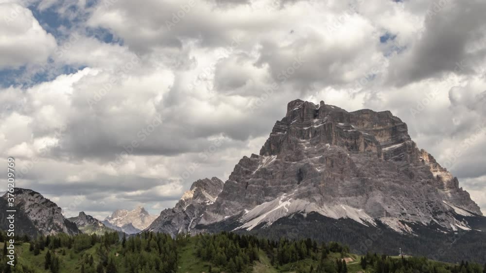 Mount Pelmo, one of the famous characteristic peaks of the dolomites Mount Pelmo, one of the famous characteristic peaks of the dolomites