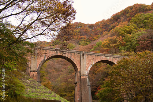 Bridge in the Usui Pass Annaka in Japan photo