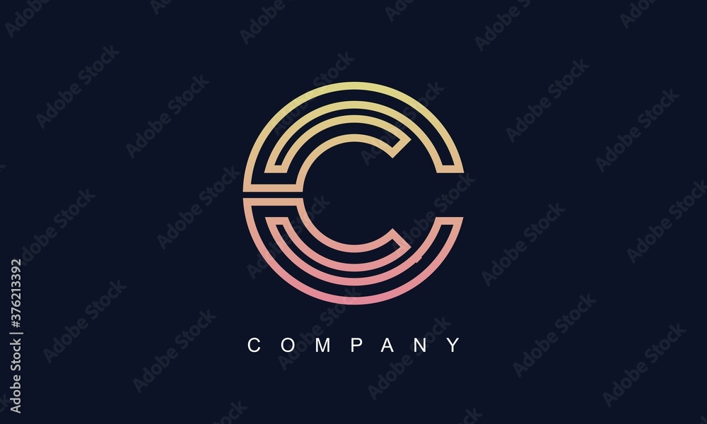 Initial Letter C Logo With Creative Circle Monogram Business Typography Vector Template. Creative Abstract Letter C Logo Design Initial Letter C Logo With Creative Circle Monogram Business Typography Vector Template. Creative Abstract Letter C Logo Design