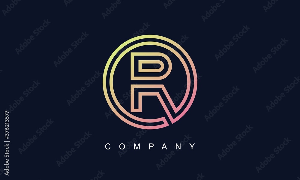 Initial Letter R Logo With Creative Circle Monogram Business Typography Vector Template. Creative Abstract Letter R Logo Design Initial Letter R Logo With Creative Circle Monogram Business Typography Vector Template. Creative Abstract Letter R Logo Design