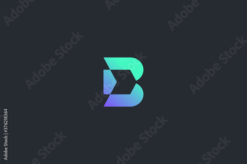 Technology Letter b Logo Template