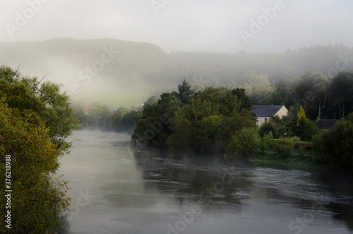 Foggy morning on the river Tay, Scotland