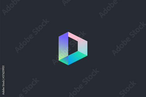 Technology Letter D Logo Template