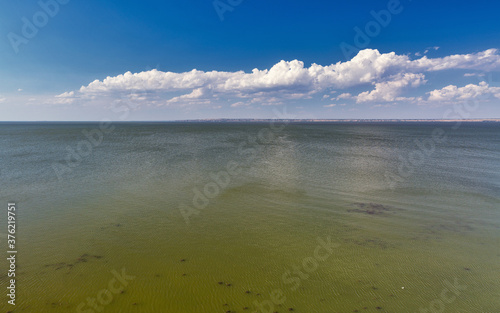 Summer Bilhorod-Dnistrovskyi Estuary in Ukraine.