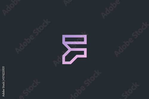 Technology Letter F Logo Template