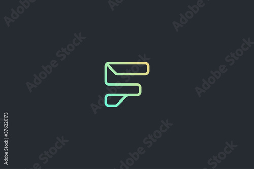 Technology Letter F Logo Template