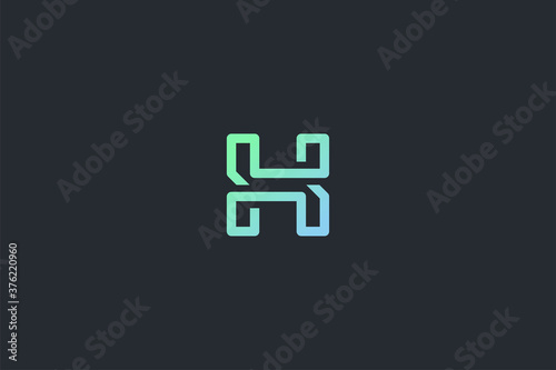 Technology Letter H Logo Template