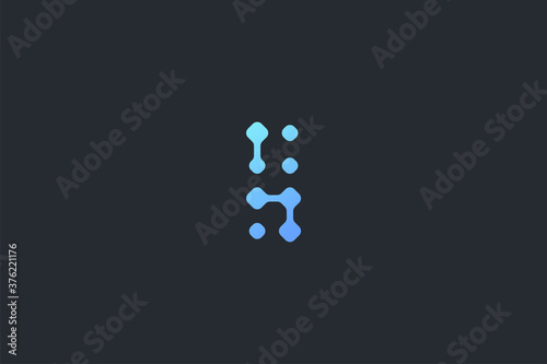 Technology Letter I Logo Template