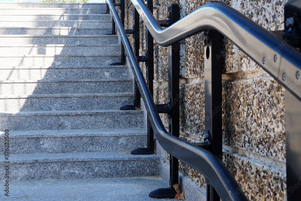 Lift on the stairs for people with disabilities in the underpass