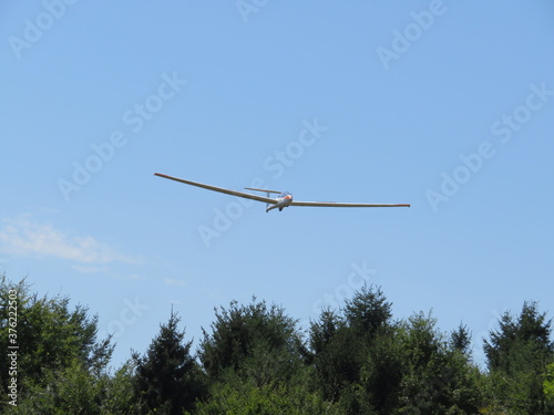 beautiful plane without engine glider silent and eco-friendly flight