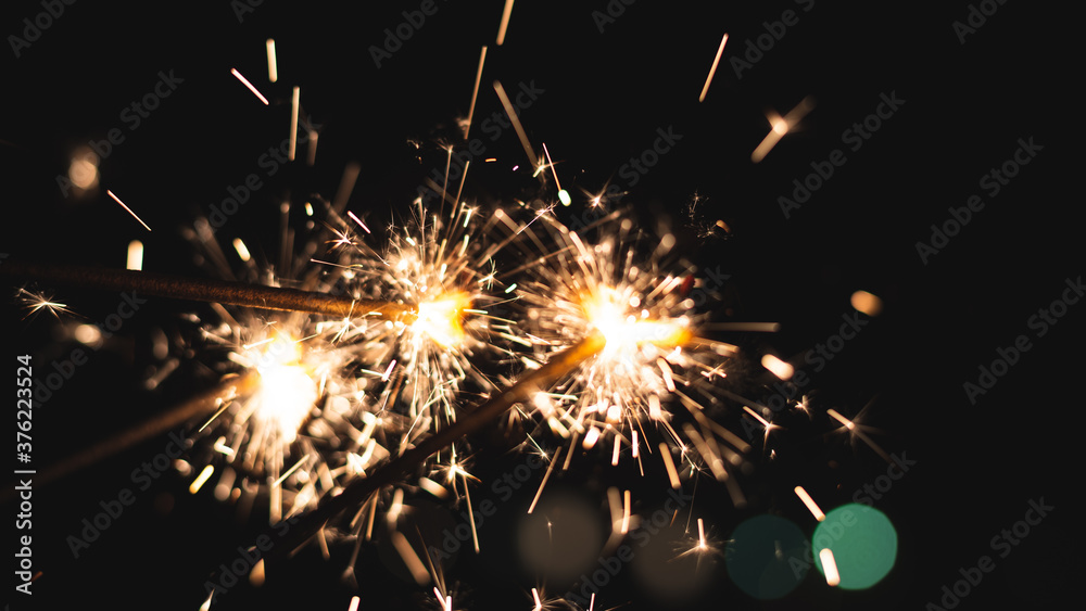 Obraz premium 河原での花火