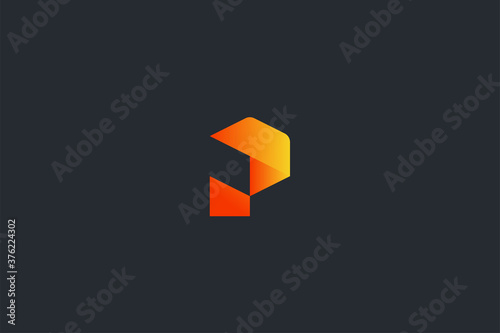 Technology Letter P Logo Template