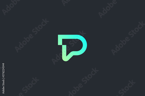 Technology Letter P Logo Template