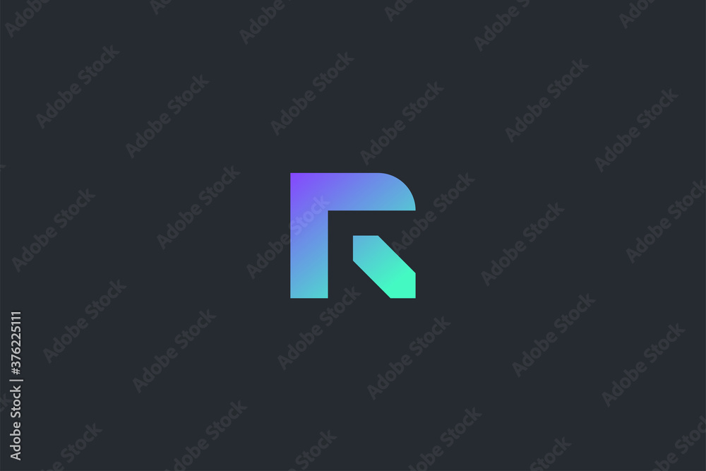 Technology Letter R Logo Template