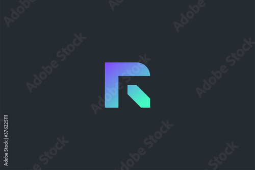 Technology Letter R Logo Template
