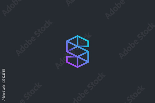 Technology Letter S Logo Template