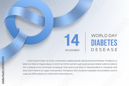 World diabetes day horizontal banner