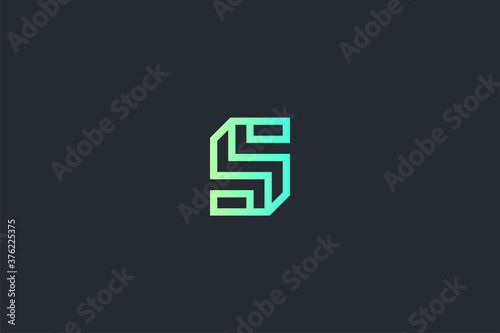 Technology Letter S Logo Template