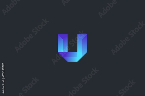 Technology Letter U Logo Template