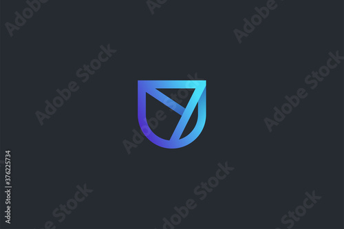 Technology Letter U Logo Template