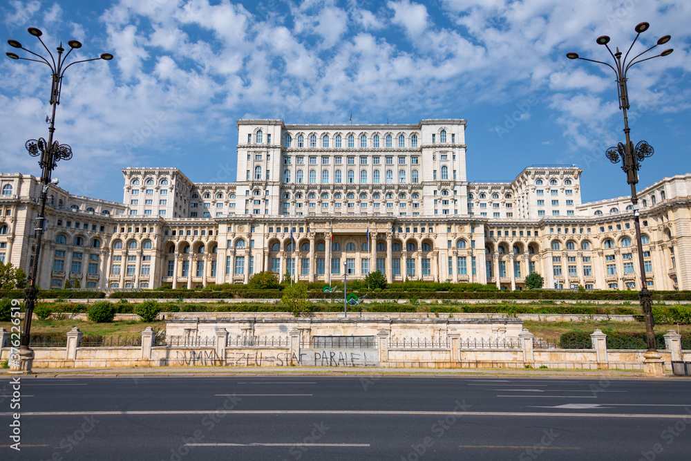 Romanian Parliament Building in Bucharest. 