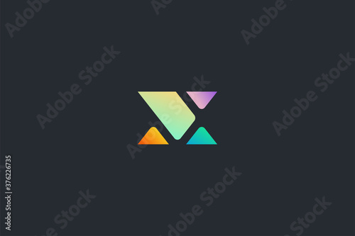 Technology Letter X Logo Template