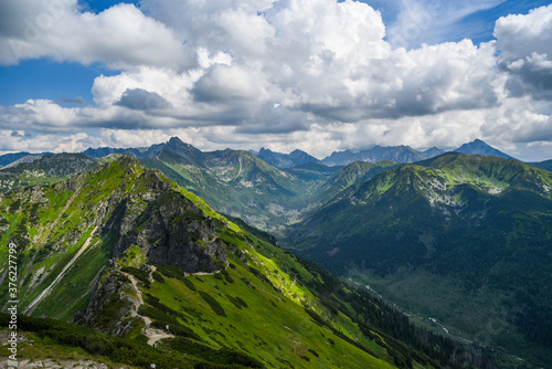 Landscape of the Western Tatras in Poland. Mountain landscape. © Kozioł Kamila