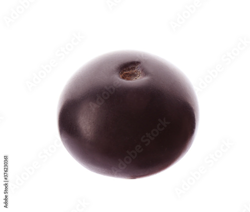 Fresh ripe acai berry isolated on white