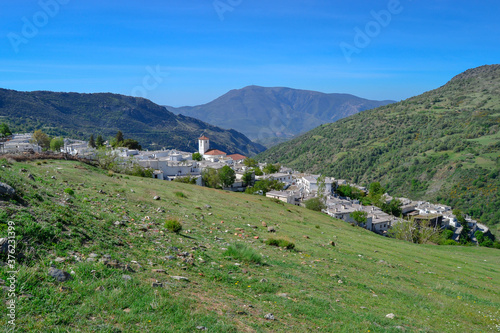 WHITE TOWN CAPILEIRA IN LA ALPUJARRA. SPAIN