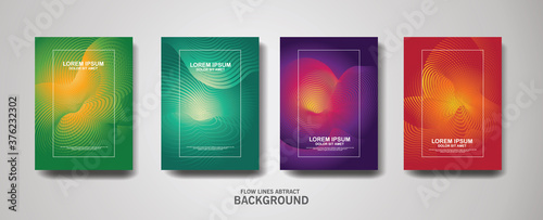 Abstract flow lines pattern background for business brochure cover design and banner poster template