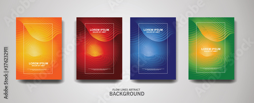 Abstract flow lines pattern background for business brochure cover design and banner poster template