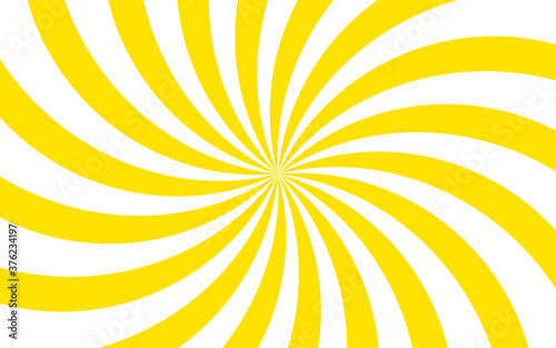 カーブのかかった集中線の背景素材