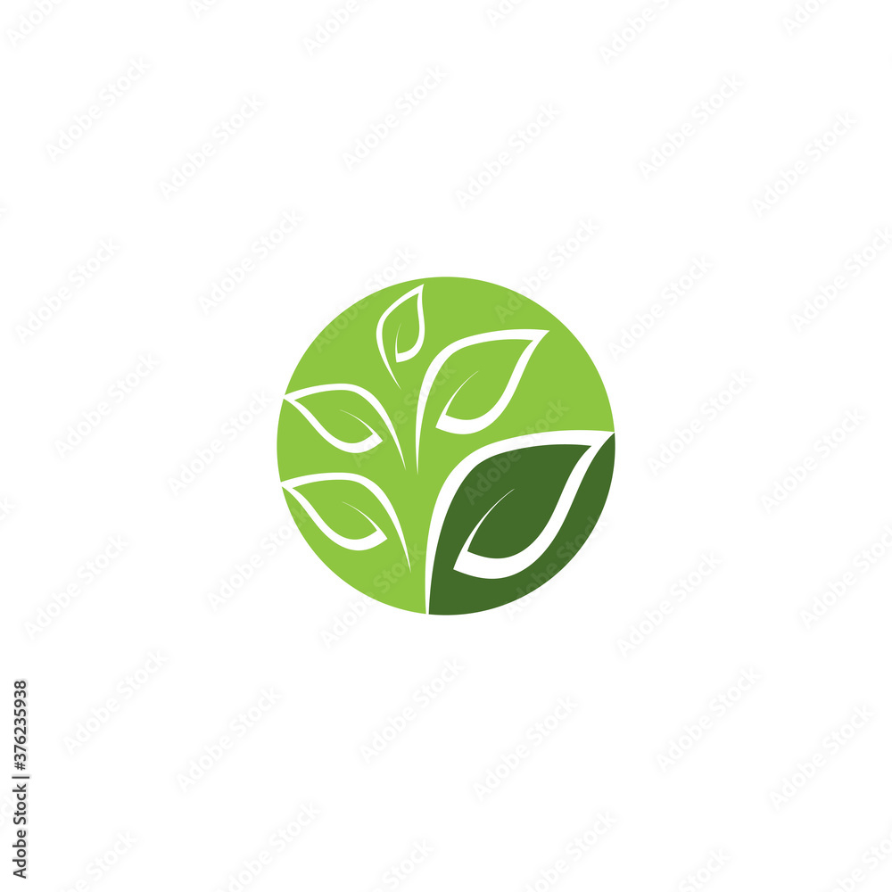 Leaf ecology Logo Template vector Leaf ecology Logo Template vector