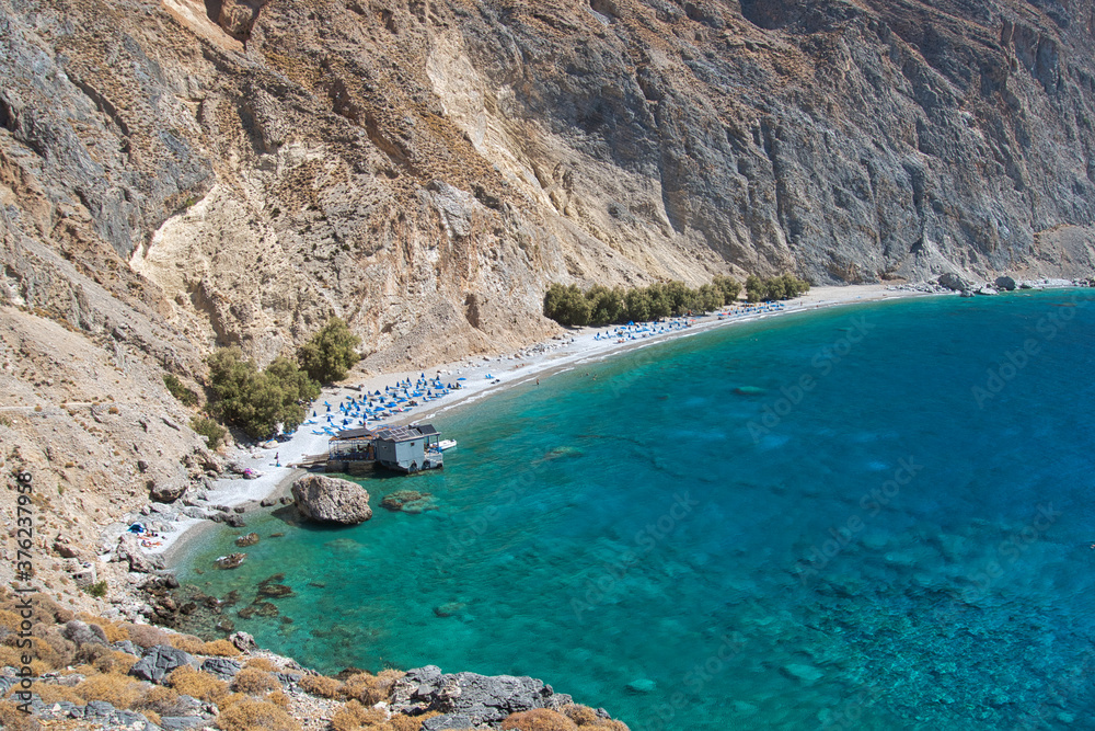 Glyka Nera beach, at southern Crete