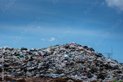 Garbage mountain in developing countries Southeast Asia