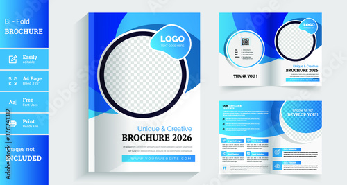 corporate bi fold business brochure. business bifold